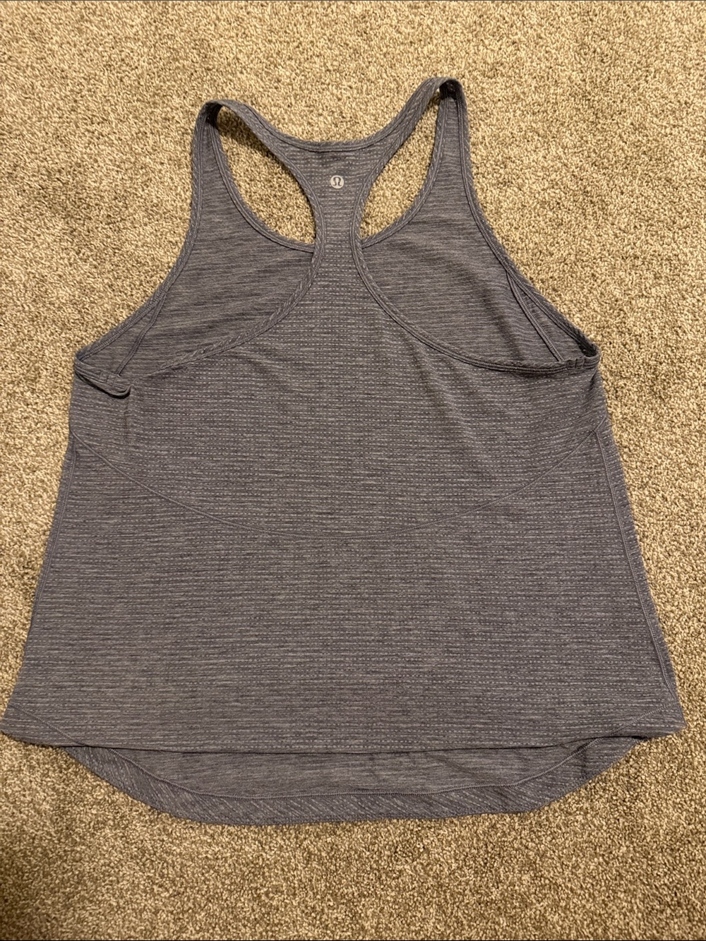 Lululemon Heathered Gray Racerback Performance Tank